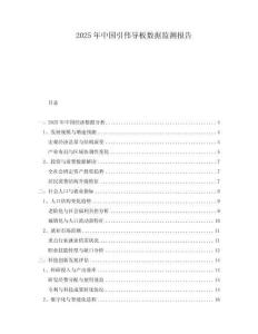 2025年中國引偉導(dǎo)板數(shù)據(jù)監(jiān)測報告