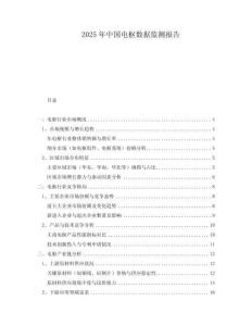 2025年中國電樞數據監測報告