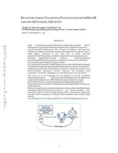 深度研究系統(tǒng)的強化學(xué)習(xí)基礎(chǔ)綜述 Reinforcement Learning Foundations for Deep Research Systems  A Survey