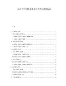 2025年中國手掌手腕護套數據監測報告