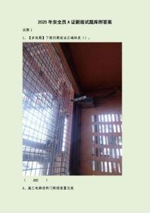 2025年安全員A證新版試題庫附答案