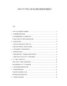2025年中國八角雙層跳床數(shù)據(jù)監(jiān)測報告