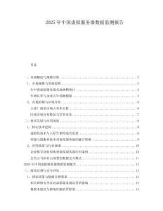 2025年中國虛擬服務(wù)器數(shù)據(jù)監(jiān)測報(bào)告