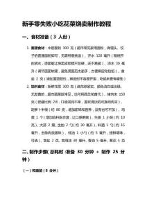 新手零失敗小吃花菜燒賣制作教程