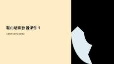 鞍山培訓(xùn)儀器課件1