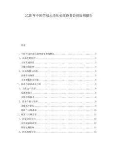 2025年中國苦咸水淡化處理設備數據監測報告