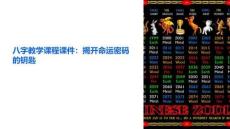 八字教學課程課件