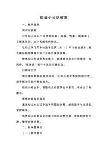 購蛋小分隊(duì)教案