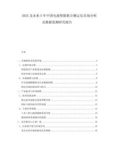 2025及未來5年中國電液塑限聯(lián)合測定儀市場分析及數(shù)據(jù)監(jiān)測研究報告