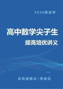 2025新高考數學尖子生培優拔高講義（學生版）