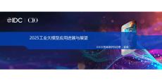 2025 IDC中國CIO峰會：2025工業(yè)大模型應(yīng)用進展與展望