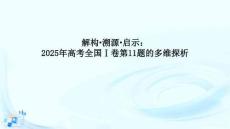 2025年高考數學全國Ⅰ卷第11題多維探析講解課件