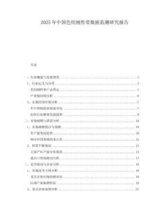 2025年中國色織剛性帶數據監測研究報告