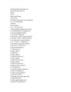 Wagon Master《原野神駒（1950）》完整中英文對(duì)照劇本