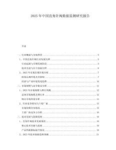 2025年中國直角針閥數(shù)據(jù)監(jiān)測研究報(bào)告