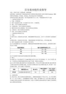 百分表內(nèi)校指導(dǎo)