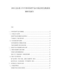 2025及未來5年中國苗條型氣缸市場分析及數(shù)據(jù)監(jiān)測研究報告