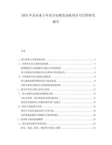 2025年及未來5年多點(diǎn)電噴發(fā)動(dòng)機(jī)項(xiàng)目可行性研究報(bào)告