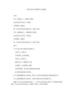 知識產(chǎn)權合同2025年專利授權