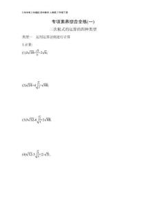 01-專項(xiàng)素養(yǎng)綜合全練(一)