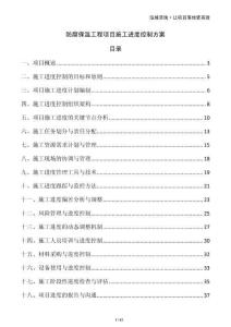 防腐保溫工程項目施工進度控制方案