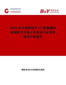 2025年中國肺結(jié)節(jié)CT影像輔助檢測軟件市場占有率及行業(yè)競爭格局分析報(bào)告