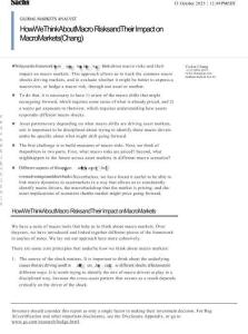 高盛-我們?nèi)绾慰创暧^風(fēng)險(xiǎn)及其對宏觀市場的影響-How We Think About Macro Risks and Their Impact on Macro Market
