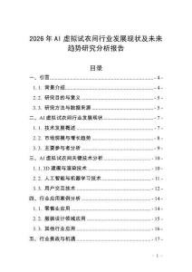 2026年AI虚拟试衣间行业发展现状及未来趋势研究分析报告