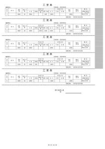 工資條模板