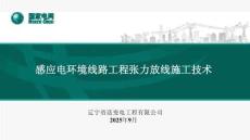 2025年（第十二屆）輸電技術大會：感應電環(huán)境線路工程張力放線施工技術