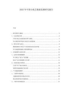 2025年中國(guó)小機(jī)芯數(shù)據(jù)監(jiān)測(cè)研究報(bào)告