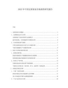 2025年中國無堵塞泵市場調查研究報告