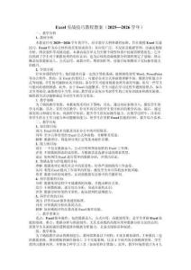 Excel實戰技巧教程教案（2025—2026學年）