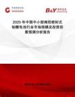 2025年中國中小型閥控密封式鉛酸電池行業市場規模及投資前景預測分析報告