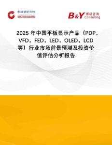 2025年中國(guó)平板顯示產(chǎn)品（PDP，VFD，F(xiàn)ED，LED，OLED，LCD等）行業(yè)市場(chǎng)前景預(yù)測(cè)及投資價(jià)值評(píng)估分析報(bào)告