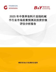 2025年中國(guó)單張料片連線機(jī)械手行業(yè)市場(chǎng)前景預(yù)測(cè)及投資價(jià)值評(píng)估分析報(bào)告