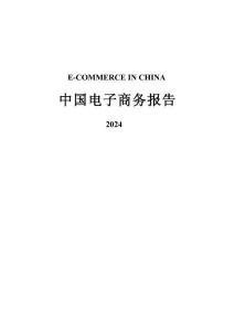 《中國電子商務(wù)報告（2024）》