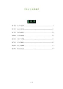 行業(yè)人才培養(yǎng)體系-洞察及研究