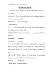 01-專(zhuān)項(xiàng)素養(yǎng)綜合全練(一)