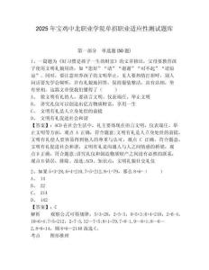 2025年寶雞中北職業(yè)學(xué)院單招職業(yè)適應(yīng)性測試題庫及答案詳解【奪冠】