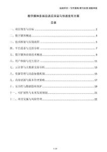 數字媒體多端自適應渲染與快速發布方案