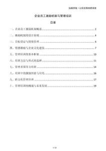 企業(yè)員工激勵機制與管理培訓