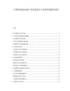 中國(guó)恒溫疏水閥產(chǎn)品包裝設(shè)計(jì)與品牌形象提升報(bào)告