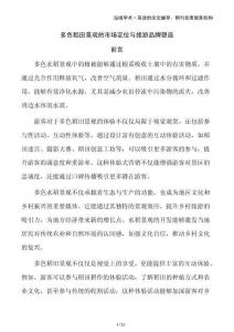 多色稻田景觀的市場(chǎng)定位與旅游品牌塑造