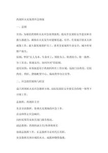 藥劑科火災處理應急預案