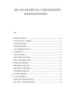 2025-2030菲律賓椰產(chǎn)品加工市場供需演變及價值鏈重構(gòu)評估研究分析報告