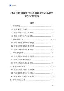 2026年鍍鉛板帶行業(yè)發(fā)展現(xiàn)狀及未來(lái)趨勢(shì)研究分析報(bào)告