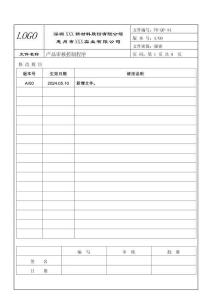 FR-QP-44 產(chǎn)品審核控制程序 A00