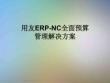 用友ERP-NC全面預(yù)算管理解決方案