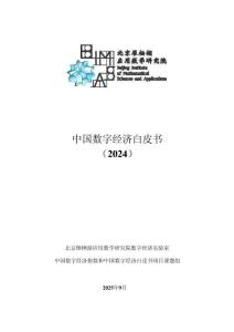 中國(guó)數(shù)字經(jīng)濟(jì)白皮書(shū)（2024）-北京雁棲湖應(yīng)用數(shù)學(xué)研究院